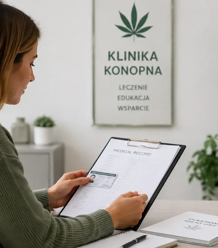 Jak przygotować się do pierwszej wizyty w klinice konopnej? Dokumentacja, kwalifikacja i pytania lekarza