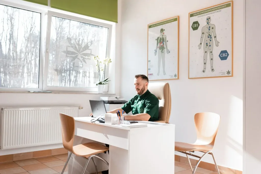 Gabinet Podkarpackiej Kliniki Konopnej w Mielcu
